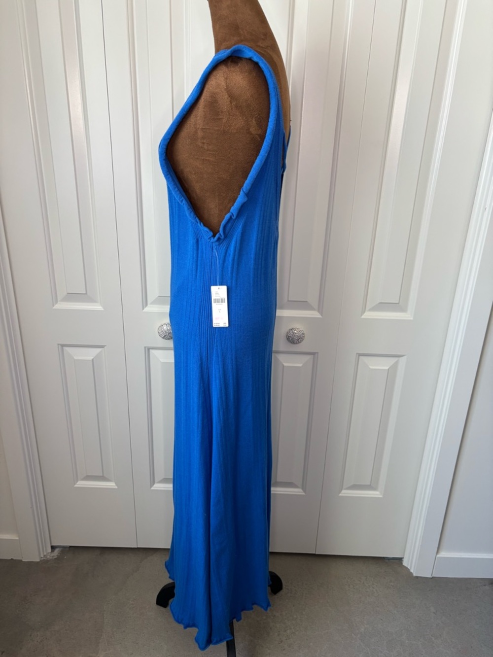 Anthropologie Daily Practice Azure Sapphire Knit midi DRESS Large - NWT $128 - Picture 10 of 16